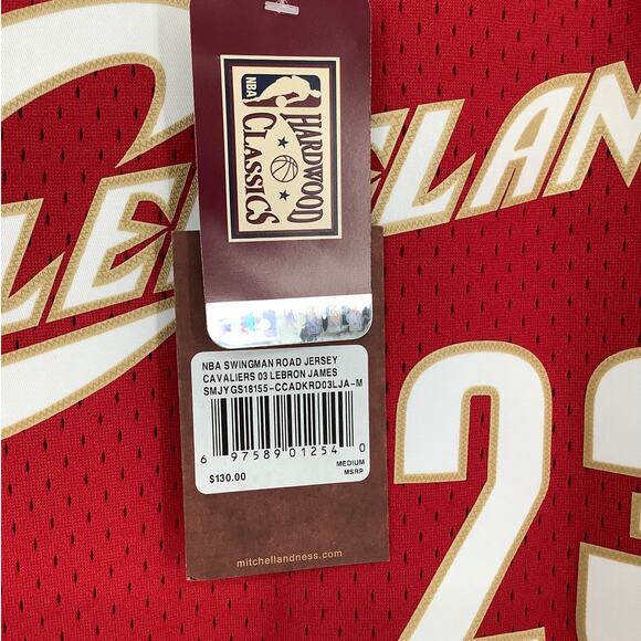 Mitchell & Ness Men's Medium NBA Swingman Jersey Cavalier 03 Lebron James K19-5 - Picture 6 of 11